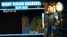 Night Vision Shaders: MCPE Modのおすすめ画像1