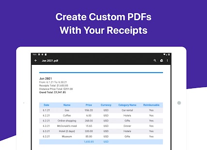 Smart Receipts Plus Ekran görüntüsü