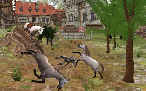 Wild Horse Family Fight Game
