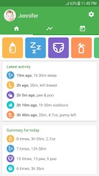 Baby tracker - feeding, sleep