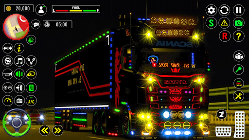 Android application US Truck City Transport Sim 3d screenshort