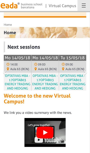 EADA My Campus Screen 2