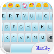 Blue Sky Emoji Keyboard Theme  Icon