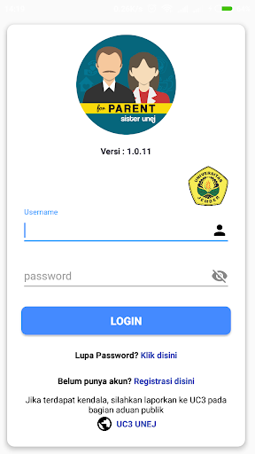 Android application Sister For Parent UNEJ screenshort
