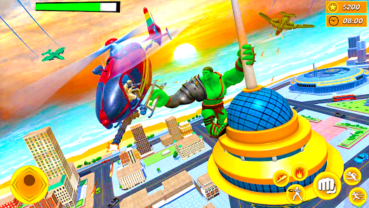 Captura 7 Incredible Green Superhero Sim android