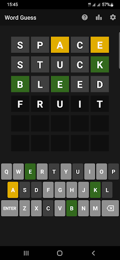 Android application Offline Word Guess - No Limits screenshort