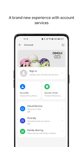 Screenshot of OnePlus Account