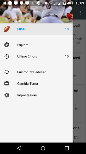 Football Americano Notizie Screenshot 1 - AppWisp.com
