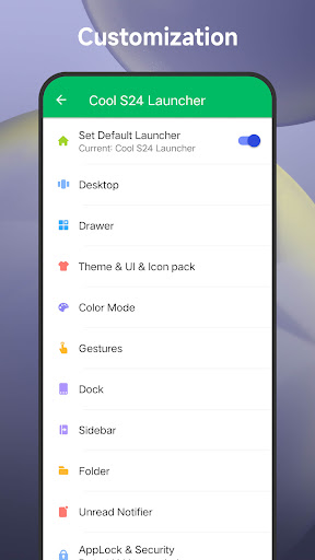 Cool S24 Launcher Galaxy OneUI - Personalization - apps