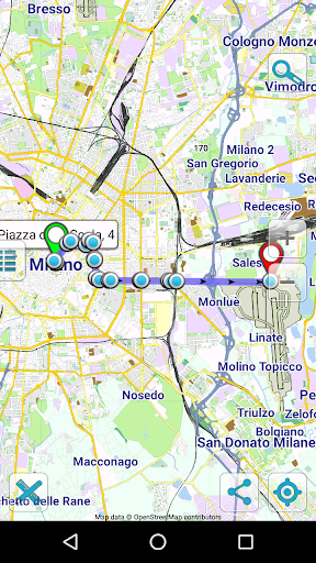 Map of Milan offline
