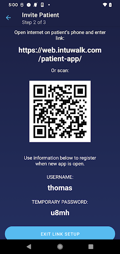 Android application INTUWALK - Professional screenshort