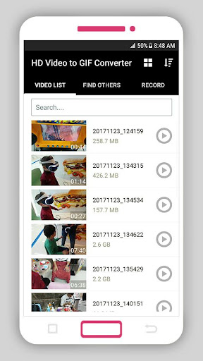 Screenshot of HD Video to GIF Converter