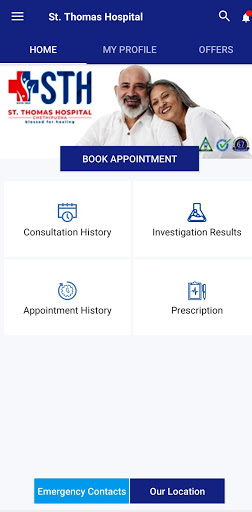 Android application St. Thomas Hospital, Chethipuz screenshort