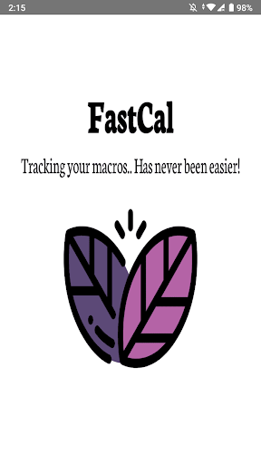 Android application FastCal (Calorie and Macro Tra screenshort