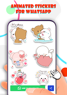 Animated 2021 milk and mocha Stickers For Whatsapp  APK + Mod (Unlimited money) untuk android
