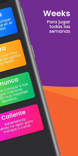 Weeks (Juegos para beber) Screen 2