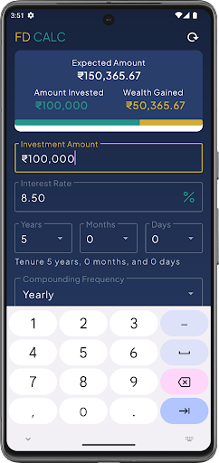 FinCalc FD RD EMI SIP PPF Screen 2