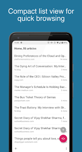 Accele-Reader for Instapaper Screen 2