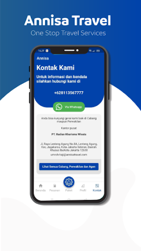 Android application Annisa Tour and Travel screenshort