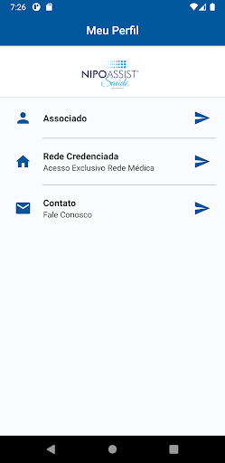 Android application Nipoassist Saúde screenshort