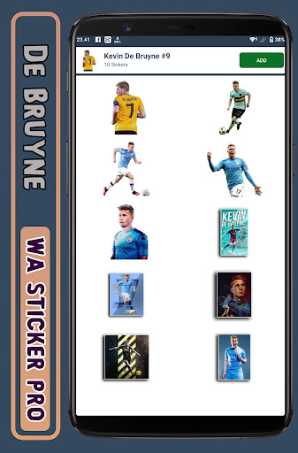 De Bruyne - WA Sticker Pro Screen 2