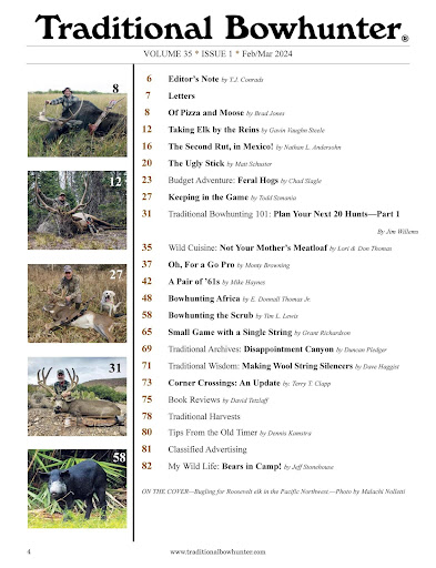 Screenshot of Traditional Bowhunter Magazine