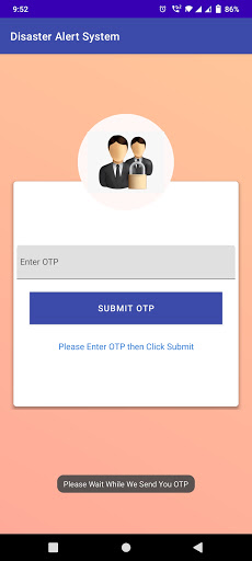 Disaster Alert System Screen 3