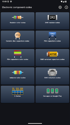 Electronic component codes screenshot 14