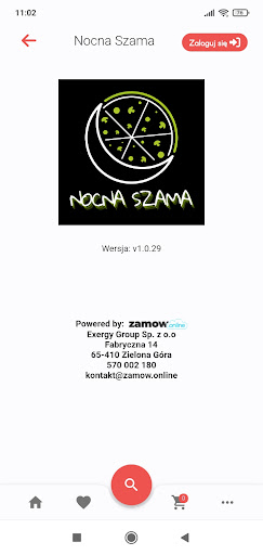 Android application Nocna Szama Zielona Góra screenshort