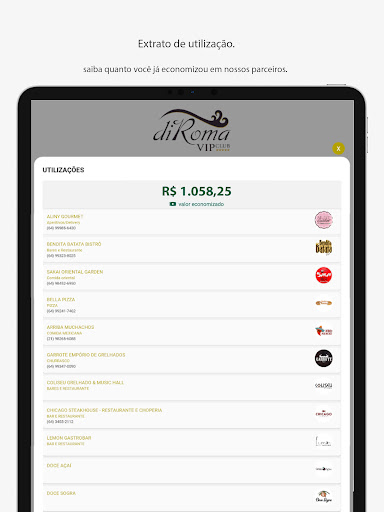 Clube de Vantagens diRoma VIP screenshot 7