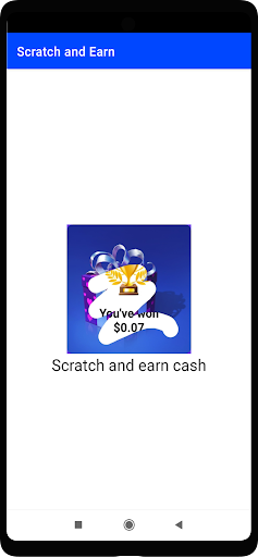 Android application Scratch and earn screenshort