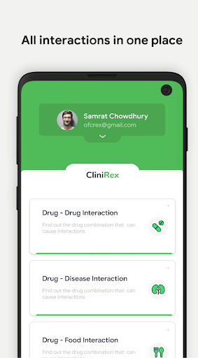 CliniRex Checker - Drug Intera Screen 3