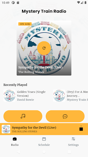 Android application Mystery Train Radio screenshort