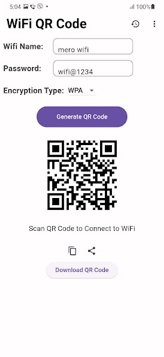 WIFI QR Code Generator