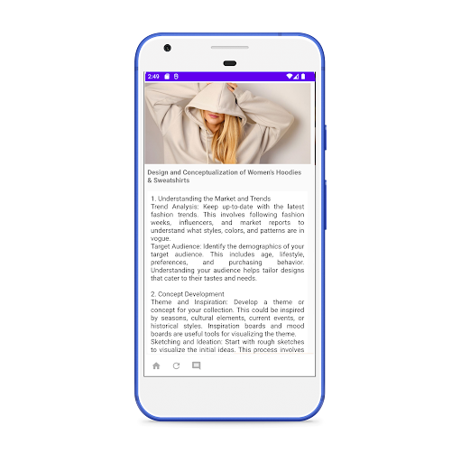Hoodies & Sweatshirt Guide App Screen 3