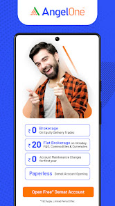 Captura de Pantalla 1 Angel One: Stocks, Mutual Fund android
