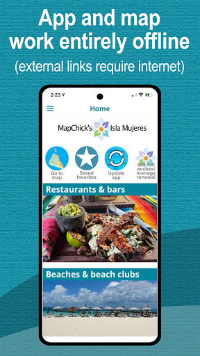 Android application MapChick's Isla Mujeres screenshort