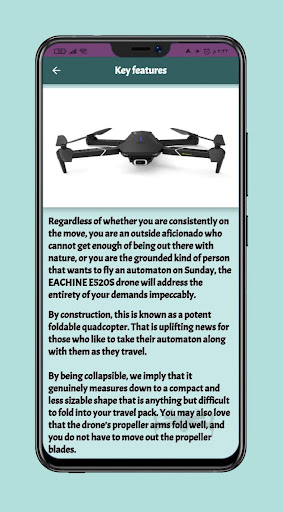 Android application Drone Eachine e520s guide screenshort