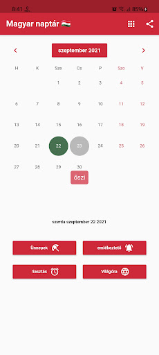 Magyar naptár 2024 Screenshot 1 - AppWisp.com