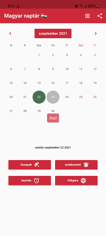 Magyar naptár 2024 - 6.6.63 - (Android)
