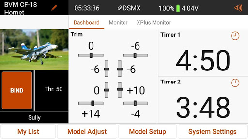 Spektrum AirWare™ iX20 Screen 2