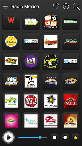 Mexico Radio FM AM Music Screen 2