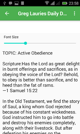 Greg Lauries Daily Devotion