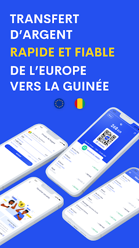Android application YMO - Transfert d'argent screenshort