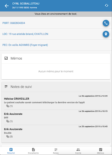 Android application Terr-eSanté PRO App screenshort