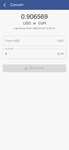 USD to Euro Screen 2