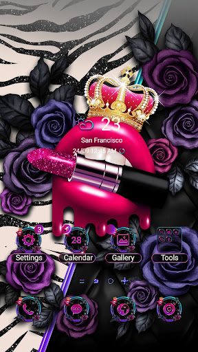 Android application Zebra Pattern Lip - Wallpaper screenshort