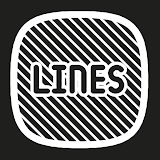 Lines Squircle - White Icon Pack icon