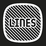 Lines Squircle - White Icon Pack