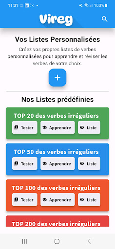 Android application Vireg screenshort